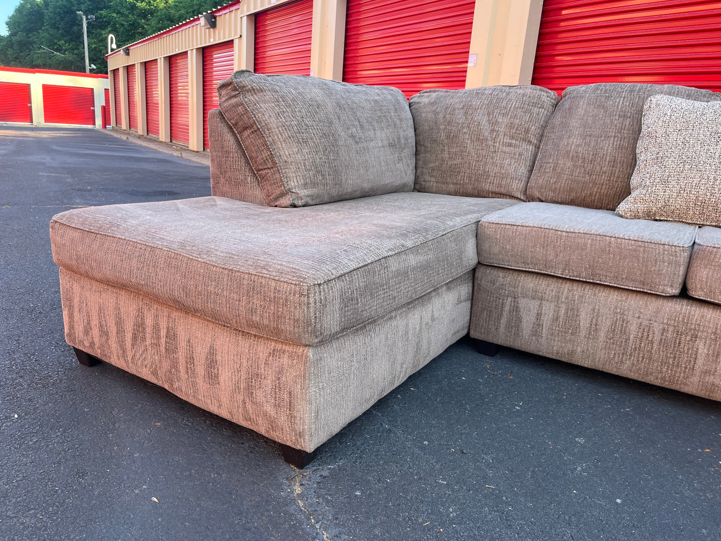Beige Ashley Furniture 3Pcs Sectional