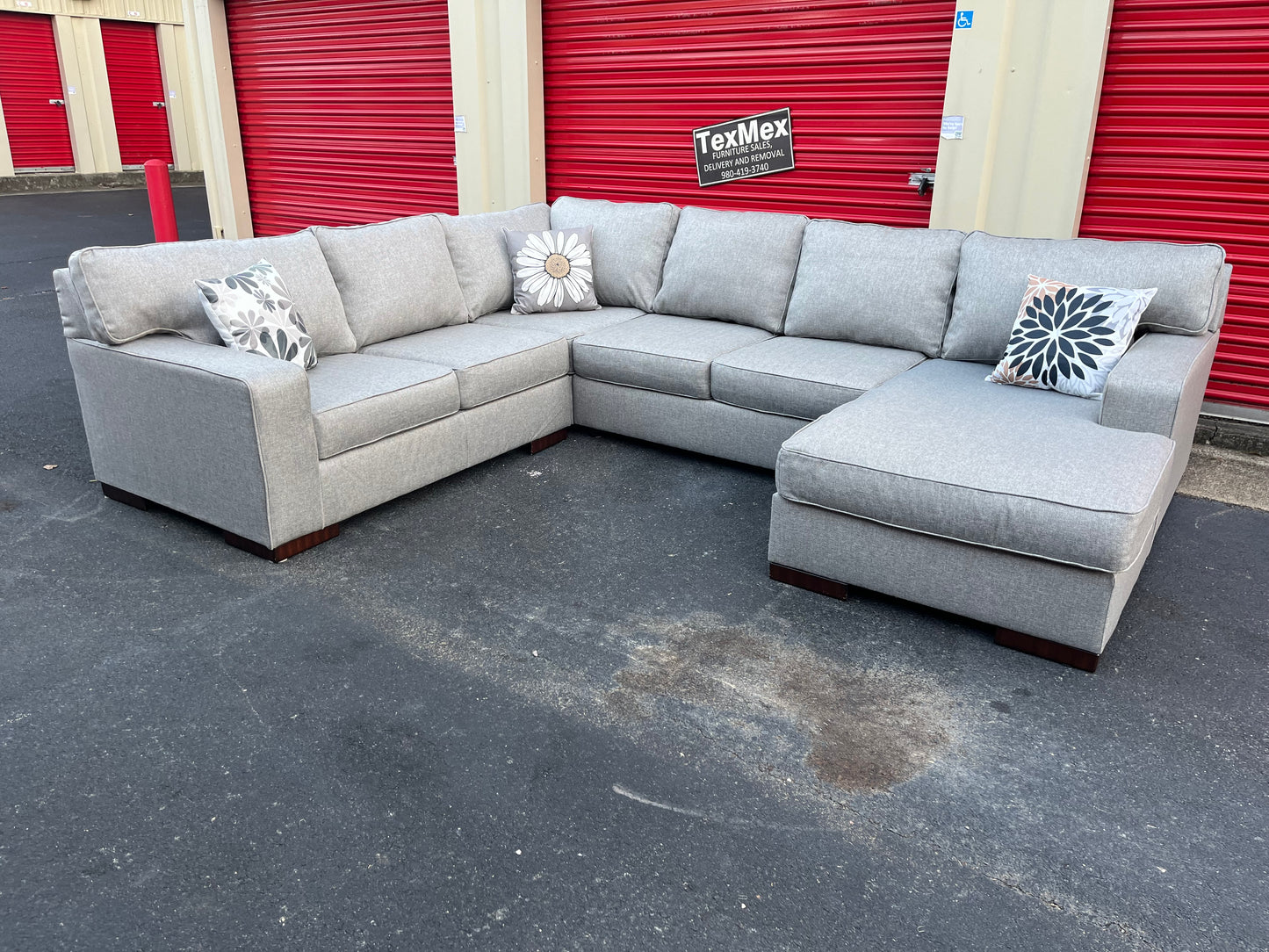 Gray 4Pcs Ashley Furniture Sectional
