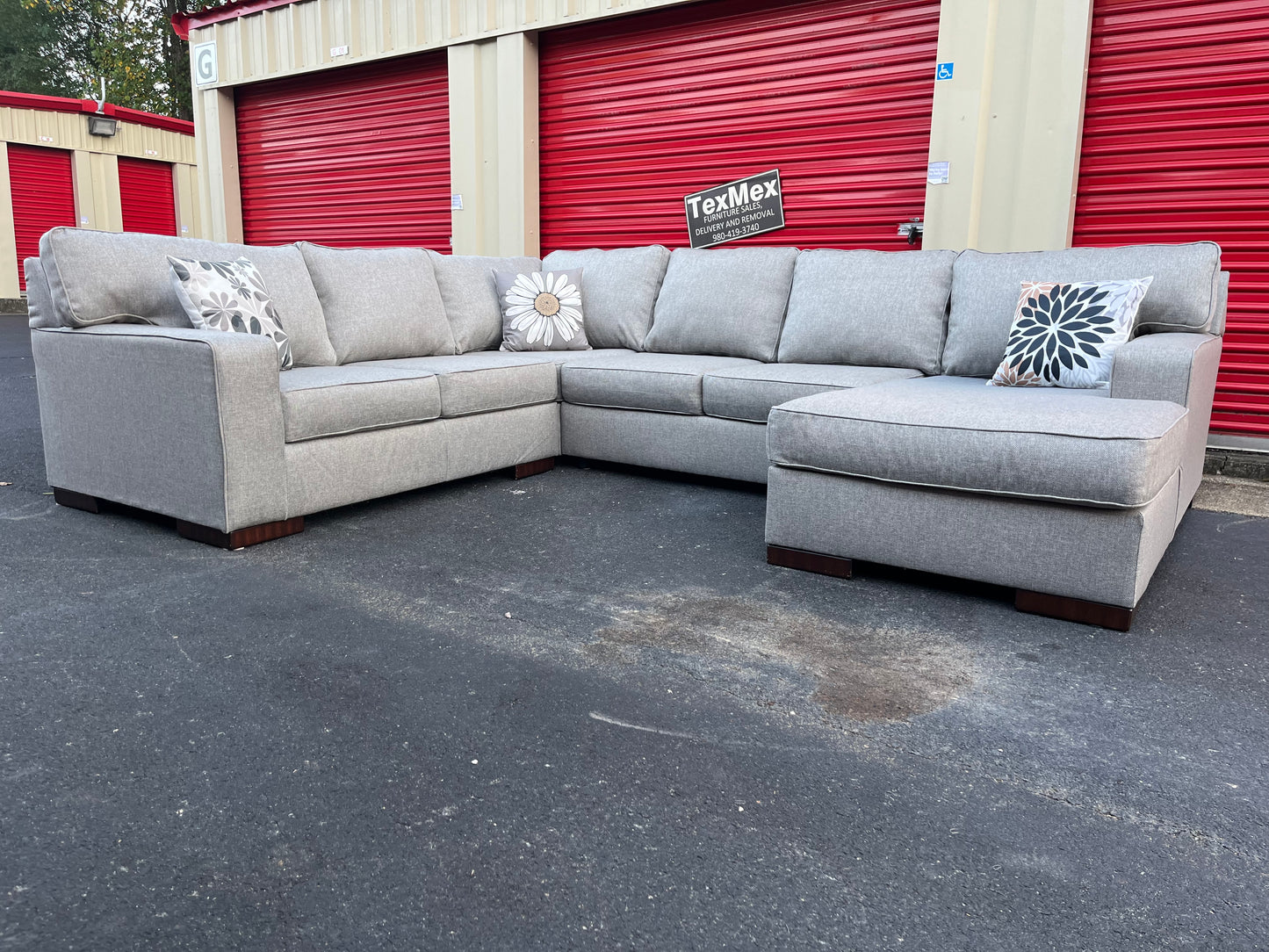 Gray 4Pcs Ashley Furniture Sectional