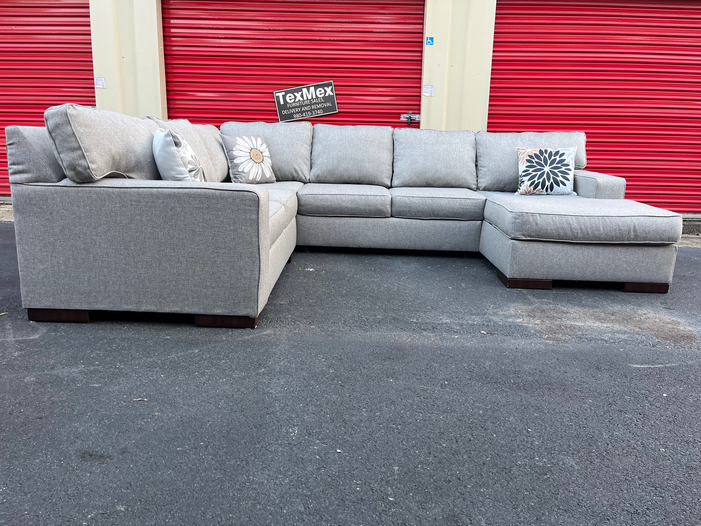 Gray 4Pcs Ashley Furniture Sectional