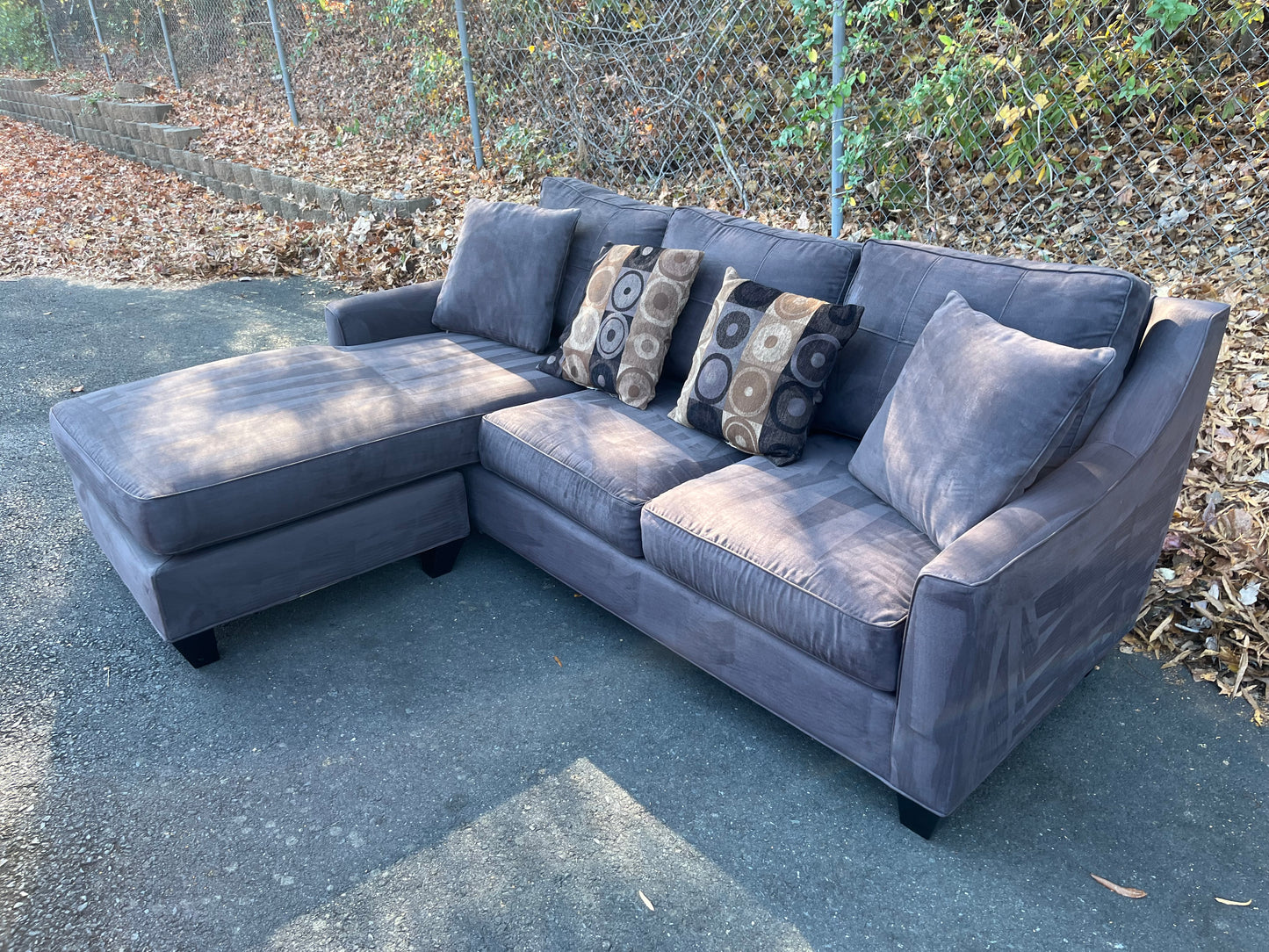 Reversible chaise Cindy Crawford sectional