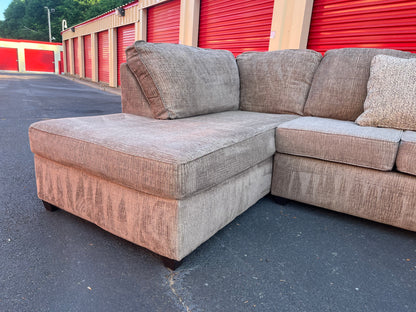 Beige Ashley Furniture 3Pcs Sectional
