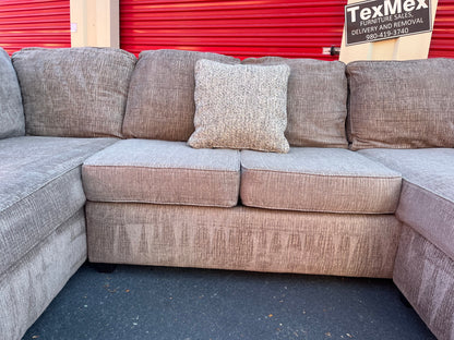 Beige Ashley Furniture 3Pcs Sectional