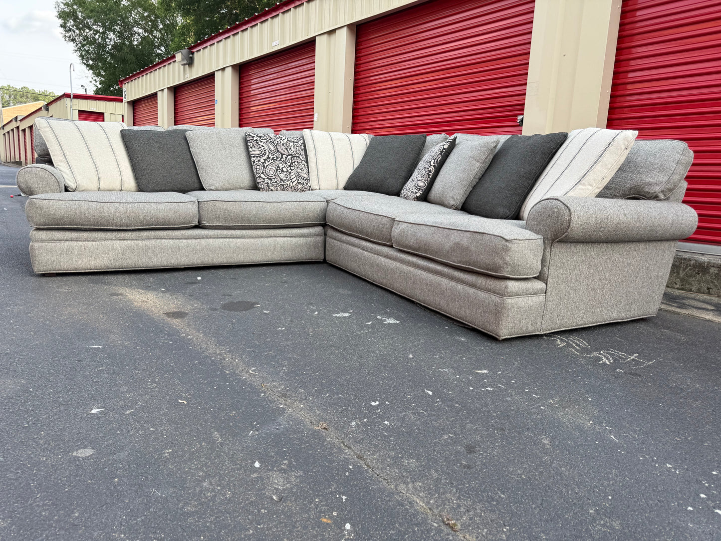 Cindy Crawford Home Sugar Shack Stone Sectional