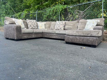 Ashley Furniture FauxSuede 3Pcs Sectional