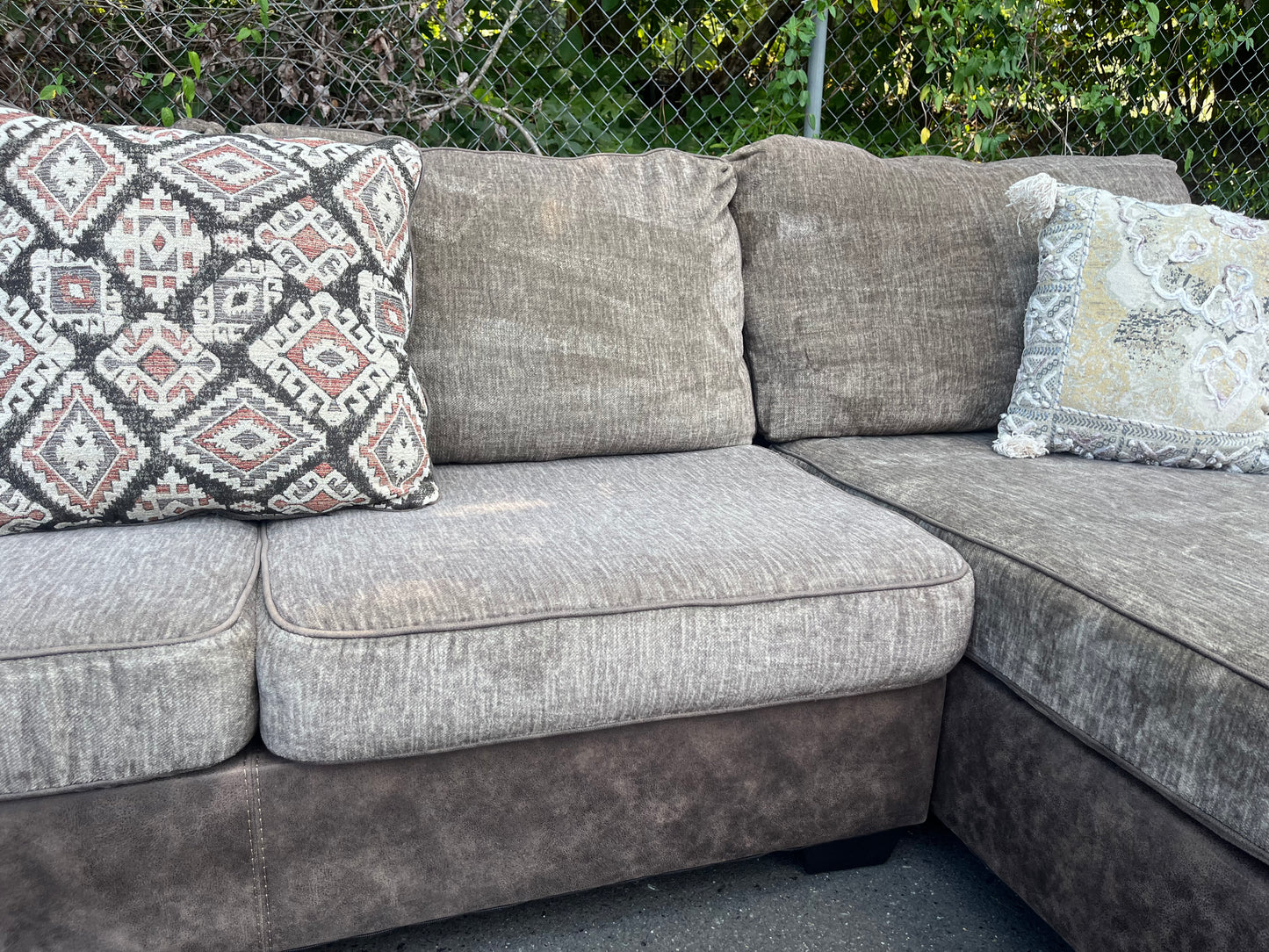 Ashley Furniture FauxSuede 3Pcs Sectional