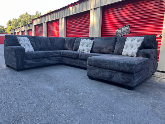 Navy Ashley Furniture Ballinasloe 3Pcs Sectional