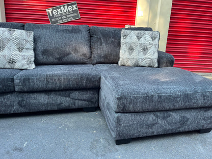 Navy Ashley Furniture Ballinasloe 3Pcs Sectional