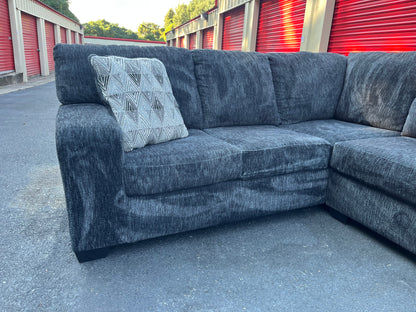 Navy Ashley Furniture Ballinasloe 3Pcs Sectional