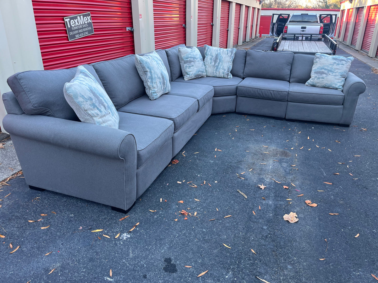 Gray 5Pcs Ashley Furniture Sectional