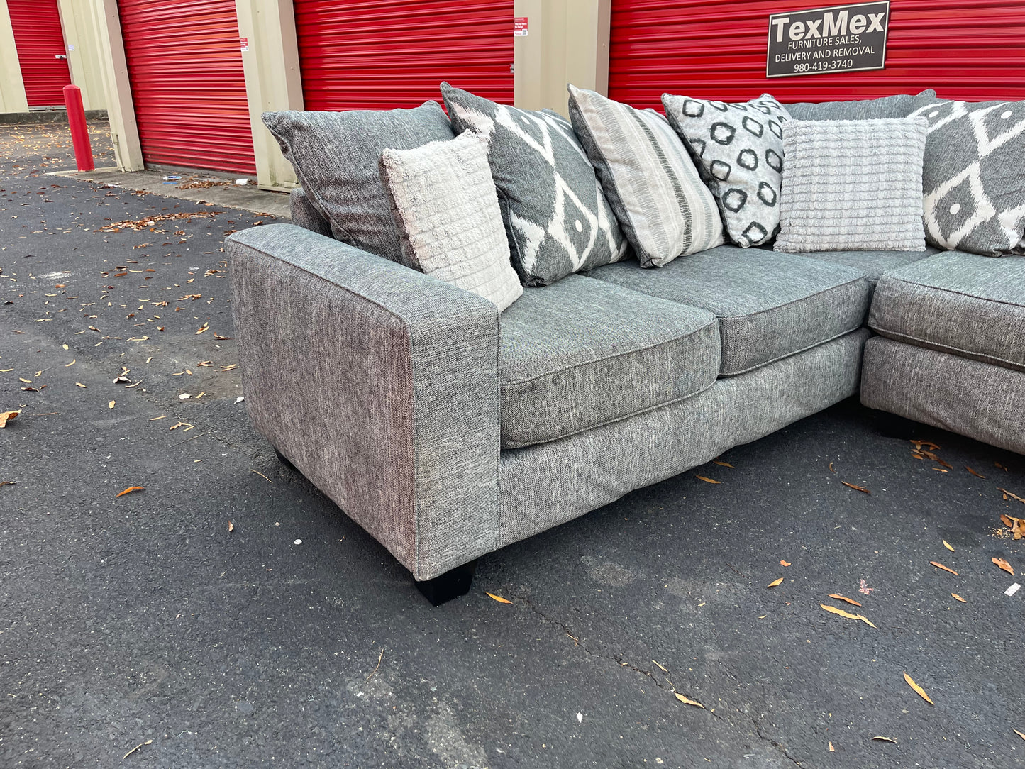 Albany 2Pcs Stonewash Sectional