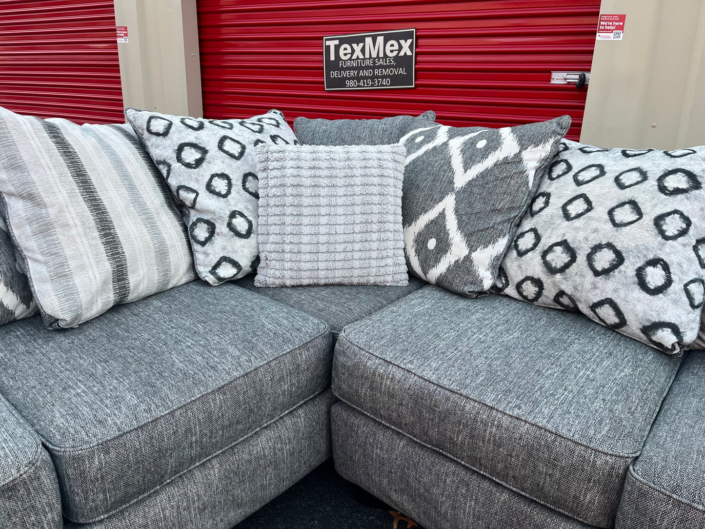 Albany 2Pcs Stonewash Sectional