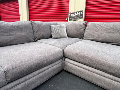 Palm Springs Silver 3Pcs Cindy Crawford Sectional