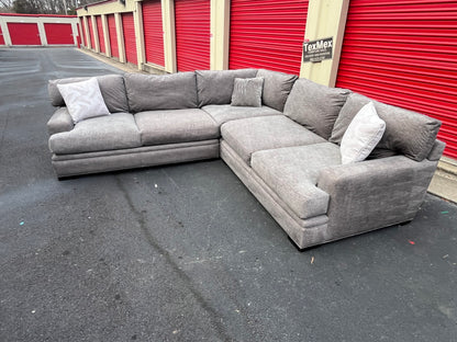 Palm Springs Silver 3Pcs Cindy Crawford Sectional