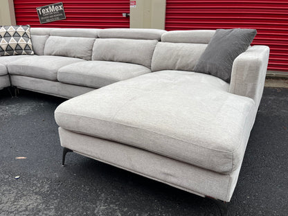 White Via Sorrento 4Pcs Sofia Vergara Sectional