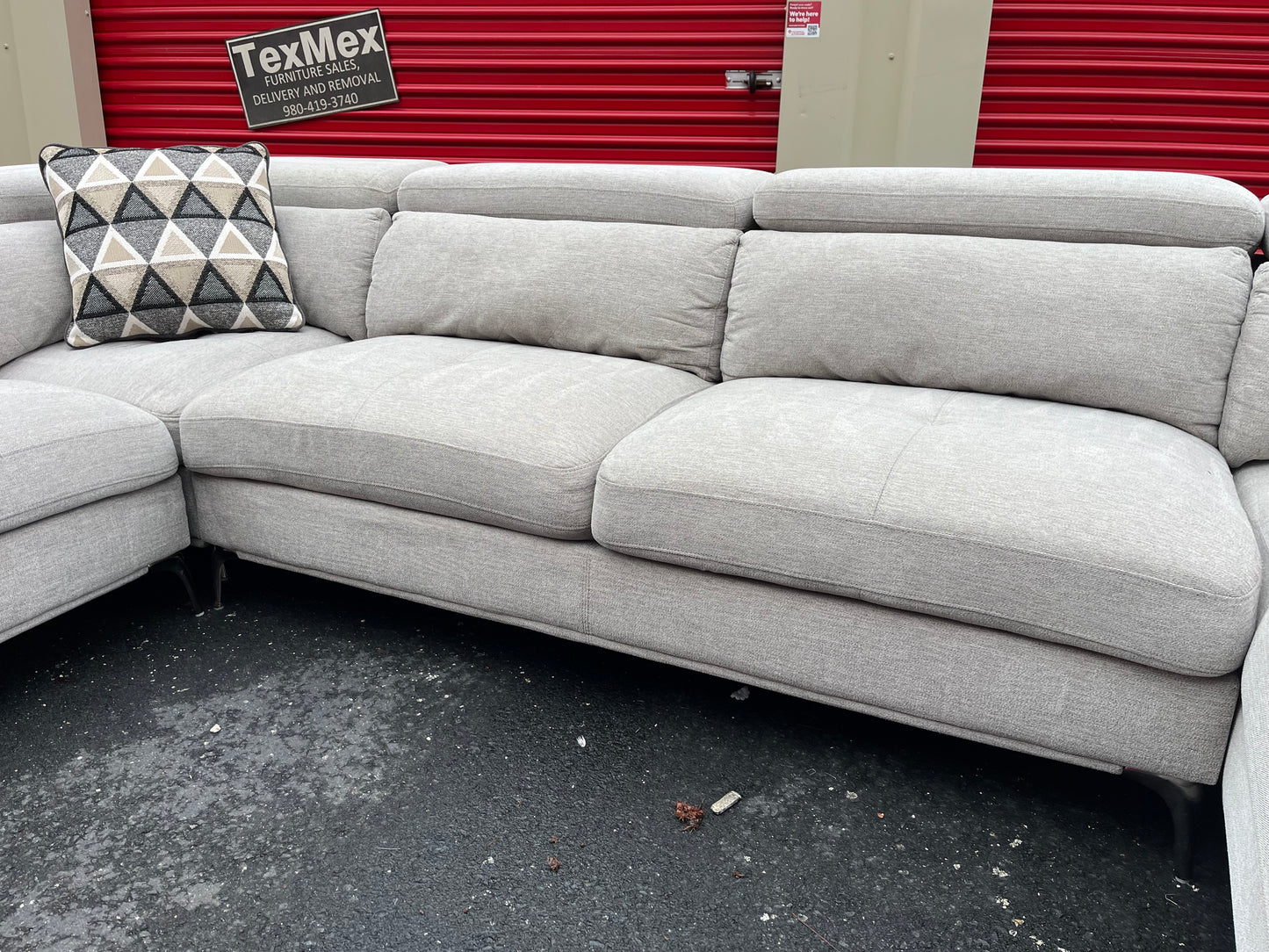 White Via Sorrento 4Pcs Sofia Vergara Sectional