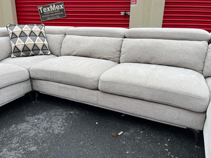 White Via Sorrento 4Pcs Sofia Vergara Sectional