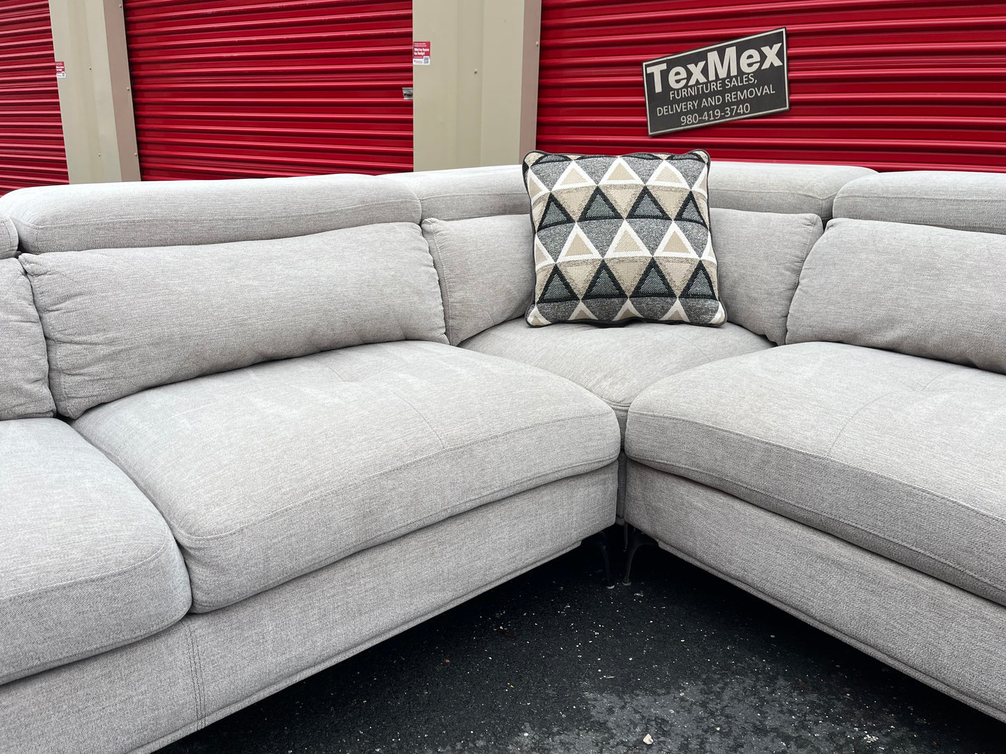 White Via Sorrento 4Pcs Sofia Vergara Sectional