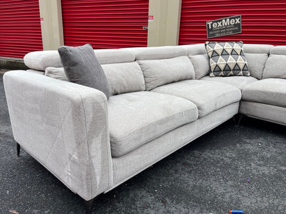 White Via Sorrento 4Pcs Sofia Vergara Sectional