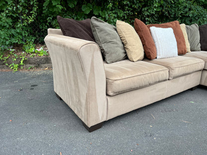 Corduroy 2Pcs Ashley Furniture Sectional