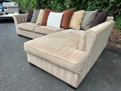Corduroy 2Pcs Ashley Furniture Sectional