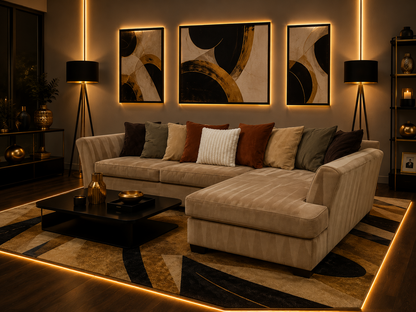 Corduroy 2Pcs Ashley Furniture Sectional